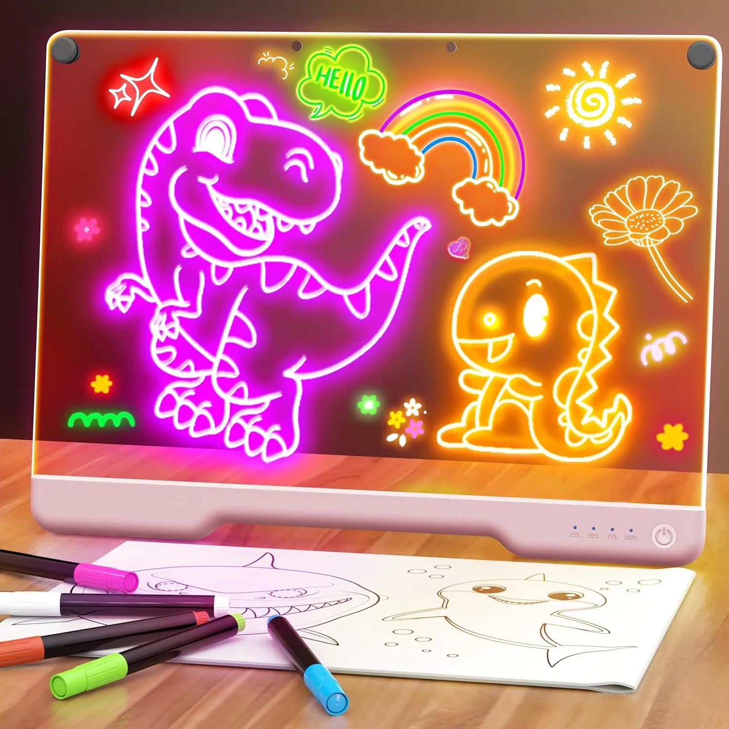 Techeaks® Leon Glow Drawing Board